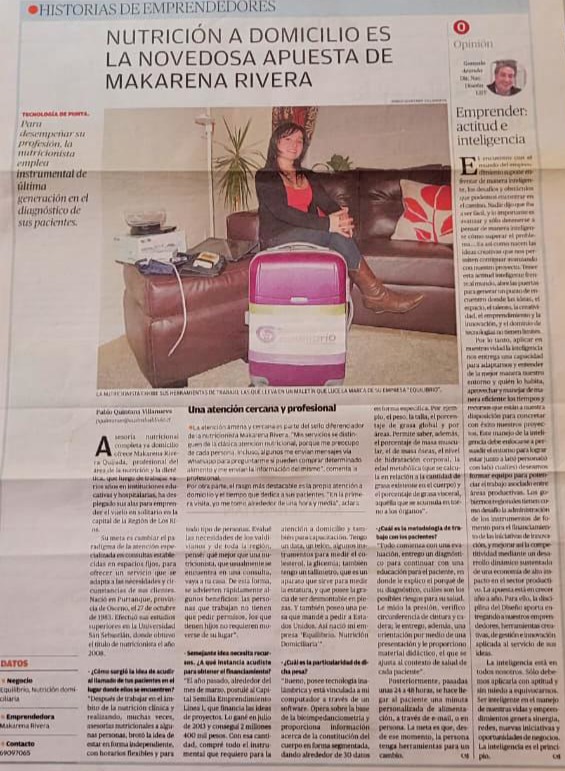 Inicios Nutrisense .. antes Equilibrio Nutrición Domiciliaria
